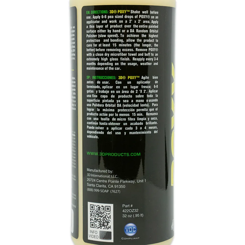 3D POXY High Gloss Butter Car Wax
