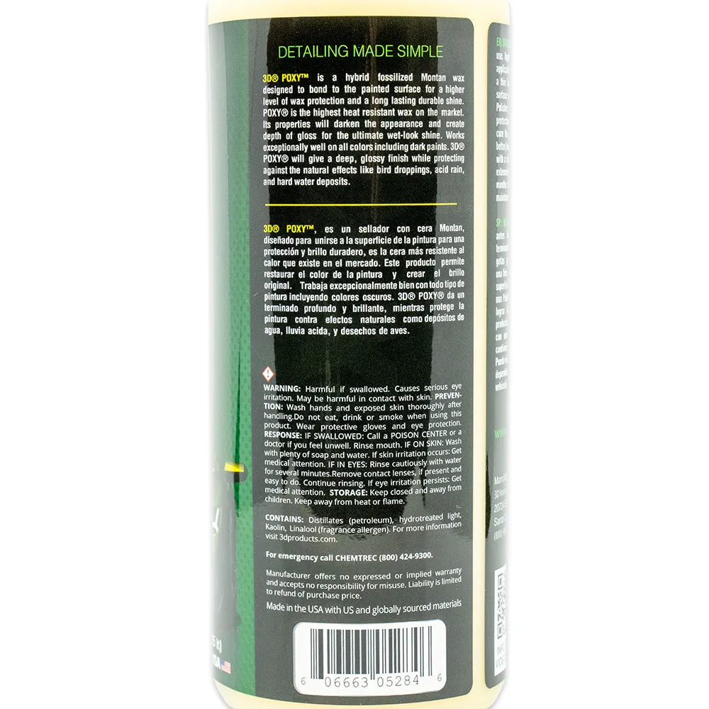 3D POXY High Gloss Butter Car Wax