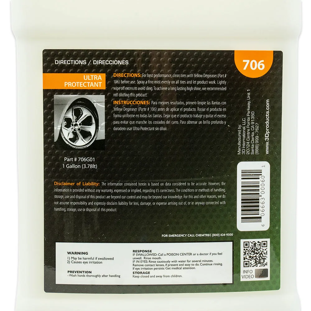 3D Ultra Protectant Tire Dressing