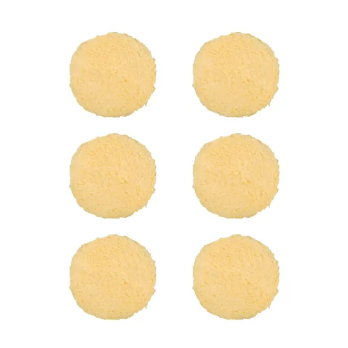 BUFF AND SHINE Yellow Knitted Wool Dark Yellow Foam Interface (Edge Bevel) Polishing Pad