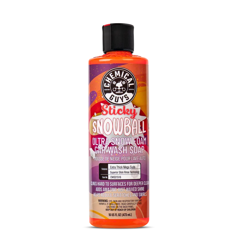_Chemical Guys Sticky Snowball Ultra Snow Foam Car Wash 16oz CWS21516