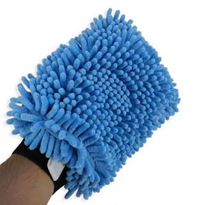 Chenille Microfiber Wash Mitt - With Scrubber