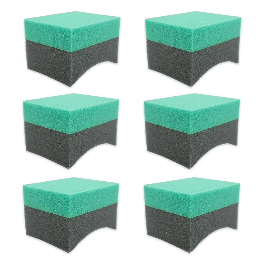 Contoured Tire Dressing Applicator - Double Wide