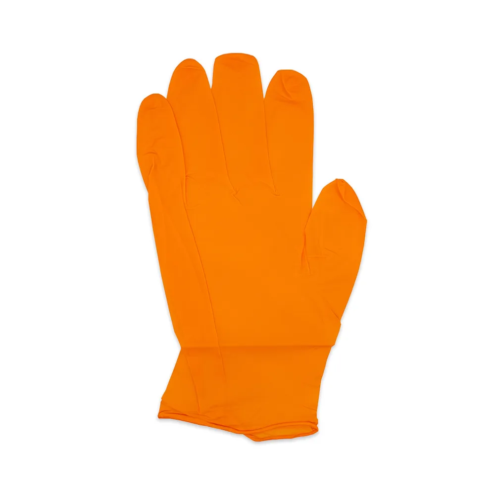 Examination Grade Orange Nitrile Gloves