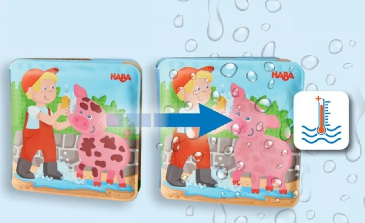 Farm Animal Wash Day Bath Book