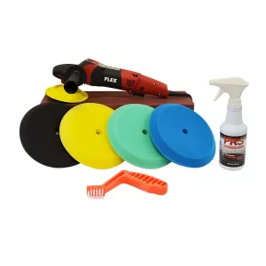 Flex PE14-2-150 High Speed Polisher "Foam Pad Set" Value Package
