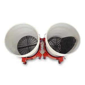 Grit Guard Double Bucket Dolly Car Wash System