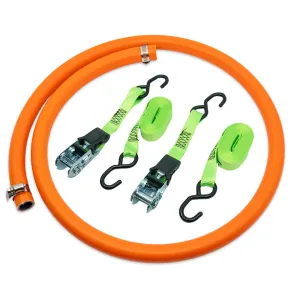 Hose & Strap Kit w/Clamps For 60, 100, 115, 150, 200 Size Tanks