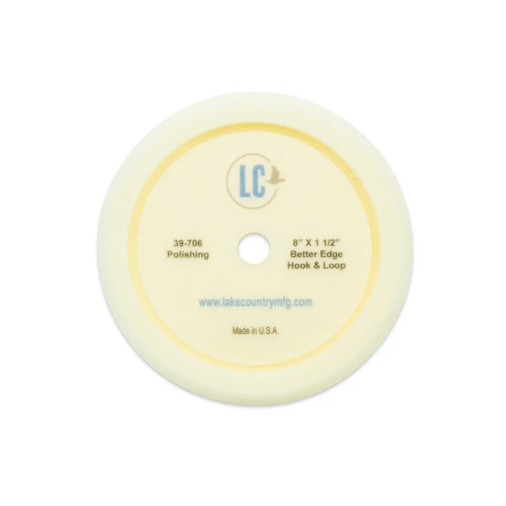 Lake Country "Better Edge" White Foam Polishing Pad