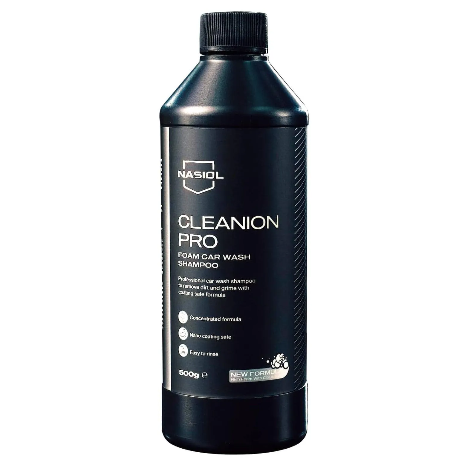 Nasiol Cleanion Pro Nano-Coating Safe Car Wash Shampoo Thick Foam, Fresh Citrus Scent for Ceramic-Coated Vehicles