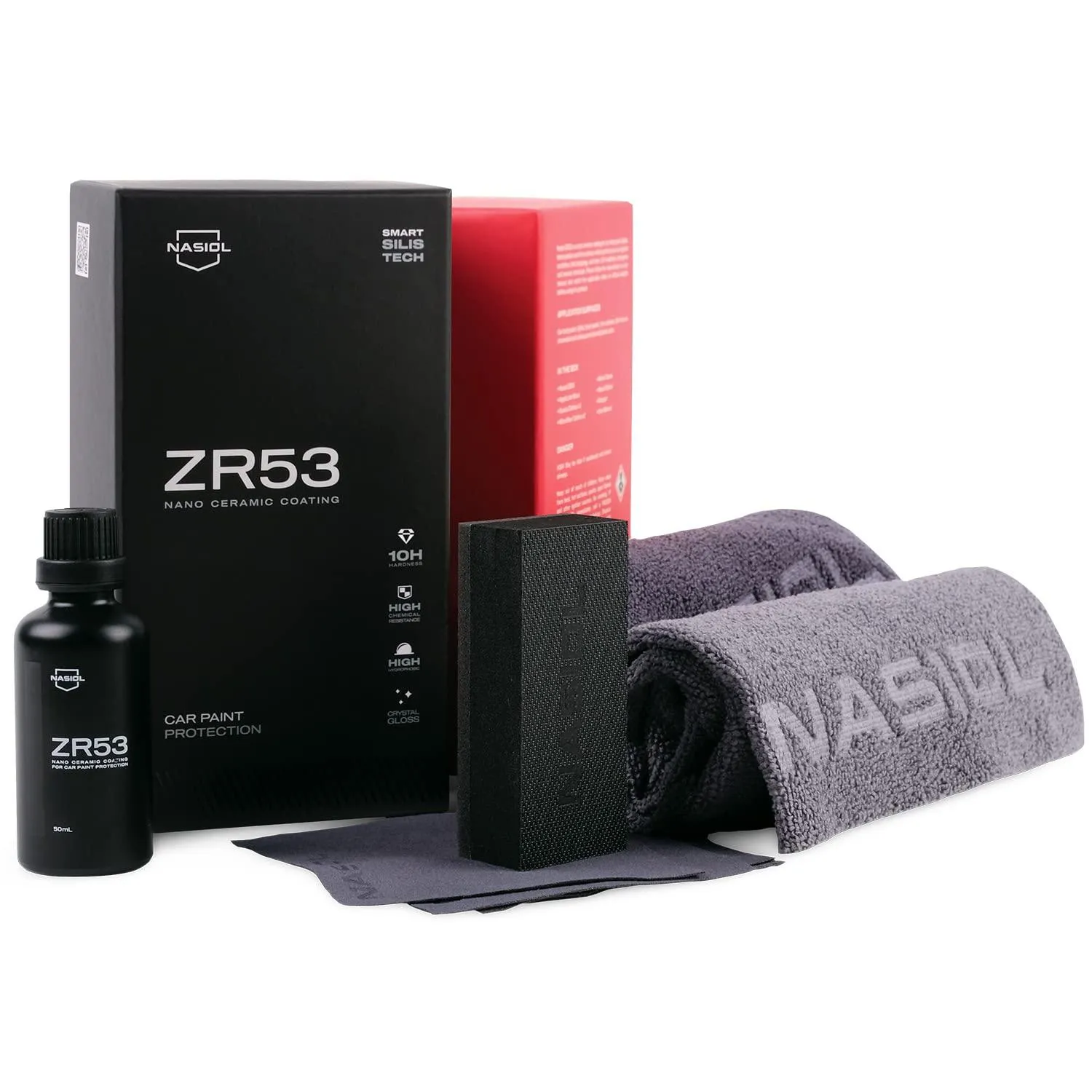 Nasiol ZR53 Ceramic Coating Professional-Grade Nano Protection for Automotive Paint Deep Gloss, Up to 3 Years of Defense
