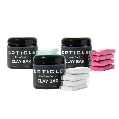 OPTICLE Clay Bar For Cars | (4) 50g Individual Packs with Canister