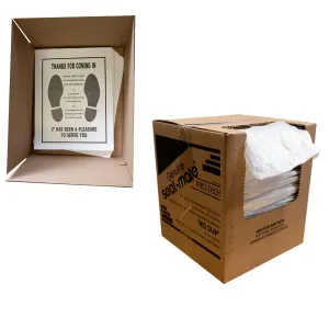 Paper Floor Mats & Plastic Seat Covers Value Kit