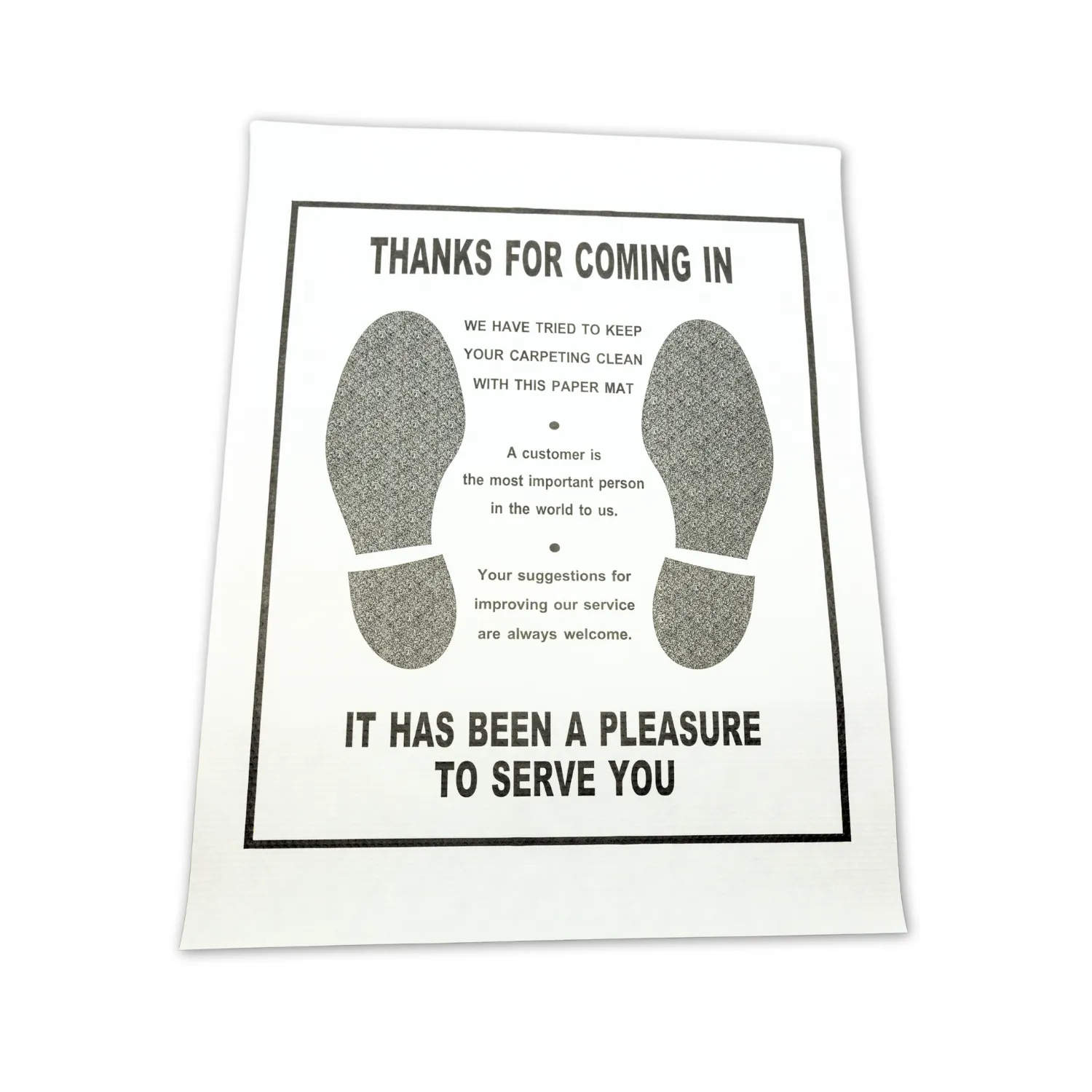 Paper Floor Mats