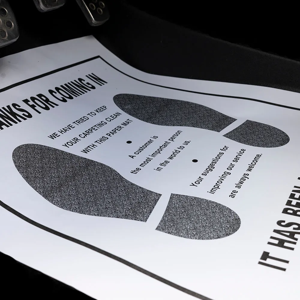 Paper Floor Mats