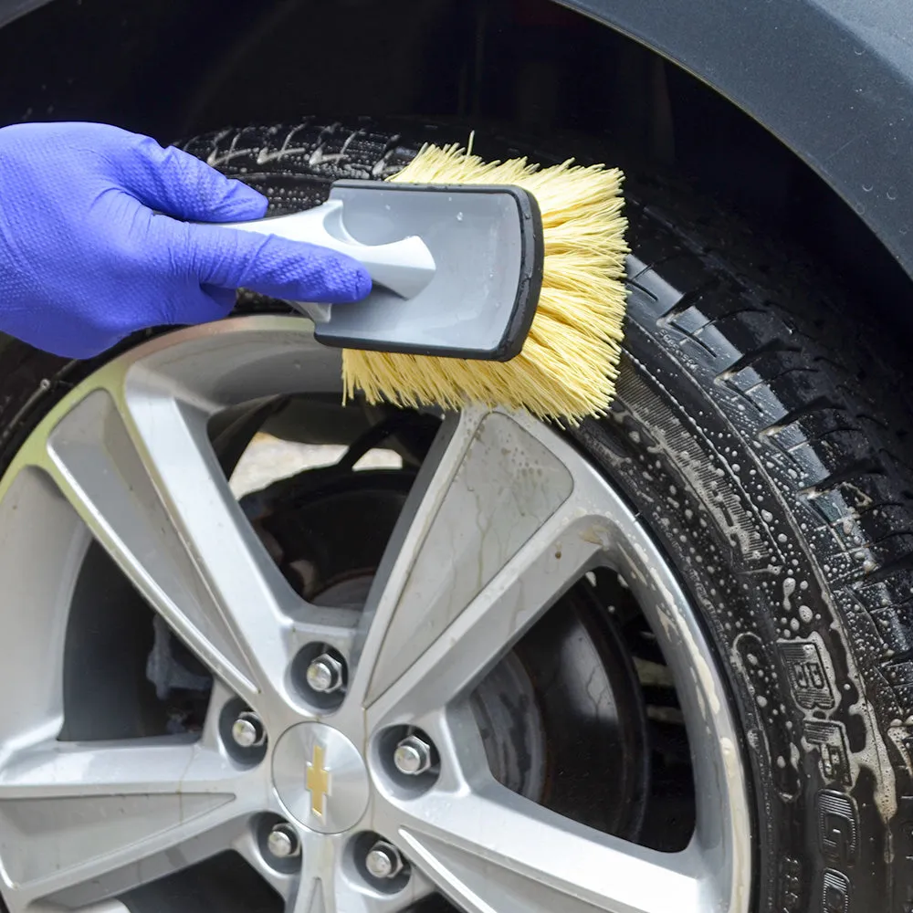 Professional Soft Grip Medium Duty Tire Wheel, Wheel Well & Fender Brush