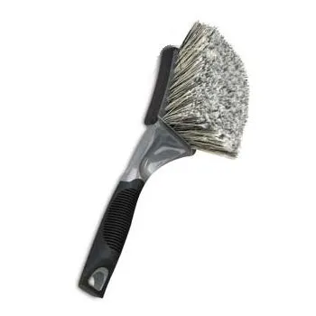 Professional Soft Grip Wheel Brush - Salt & Pepper Bristles