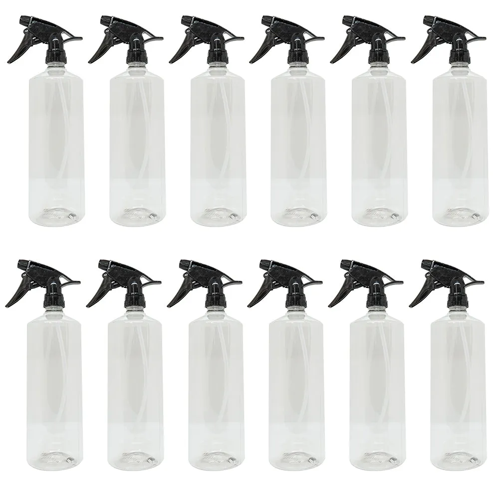 Quart Bottle w/Chemical Resistant Sprayer (Black)