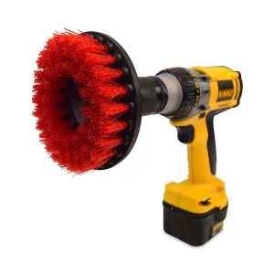 Red 5" Drill Brush - Heavy Duty
