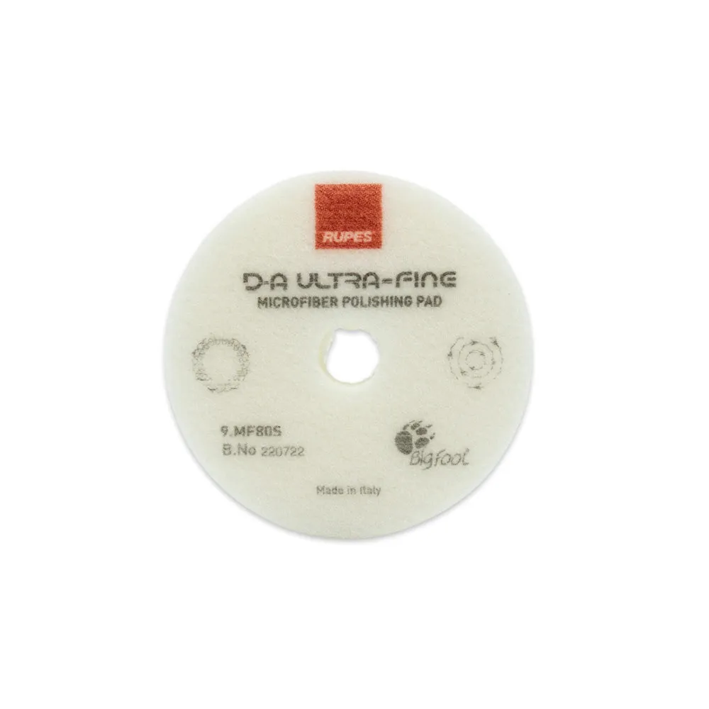 Rupes DA White Microfiber Pad
