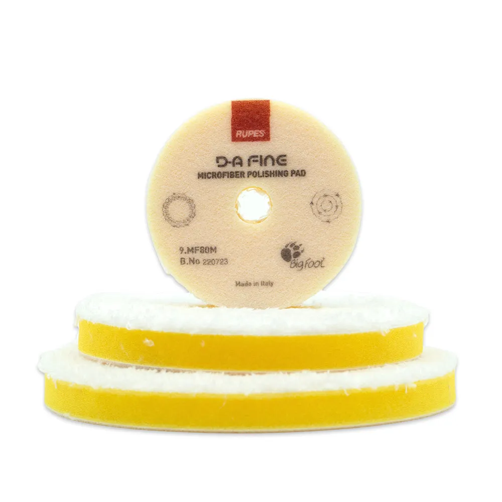 Rupes DA Yellow Microfiber Pads