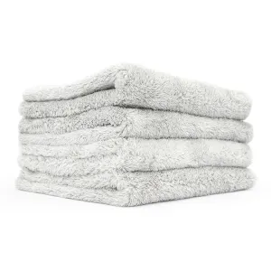 The Rag Company Eagle Edgeless Ice Grey 500 GSM Microfiber Towel 16" x 16" 4 Pack