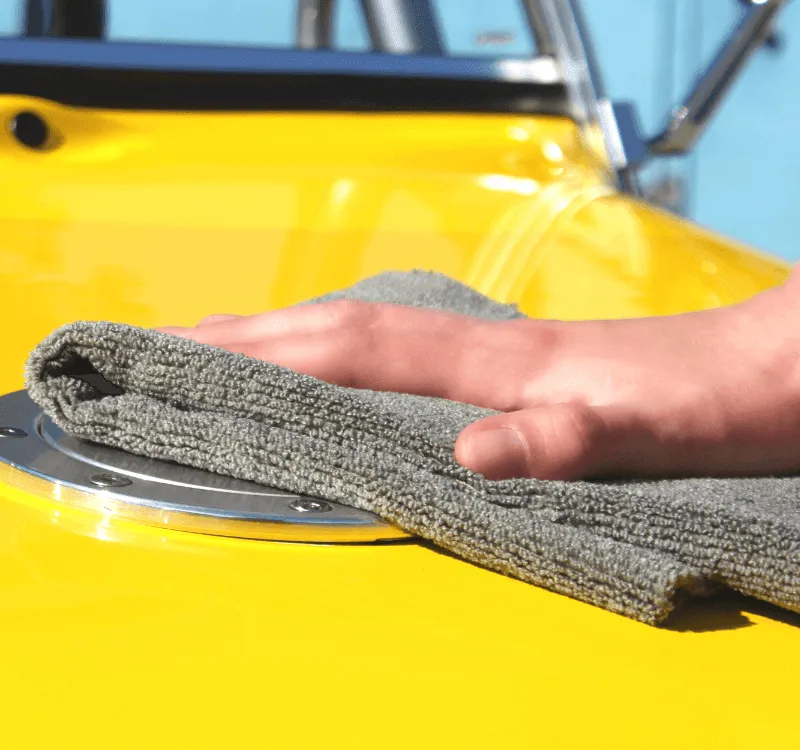 THE RAG COMPANY Edgeless Miner Premium Microfiber Metal Polishing Towel (16x16)