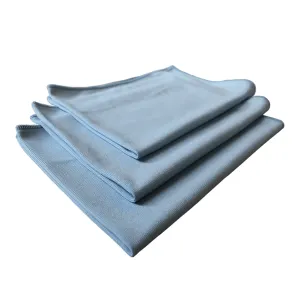 THE RAG COMPANY Premium GLASS and WINDOW Towel - BLUE Special