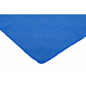 The Rag Company Waffle-Weave Royal Blue Microfiber Towel 16" x 24"