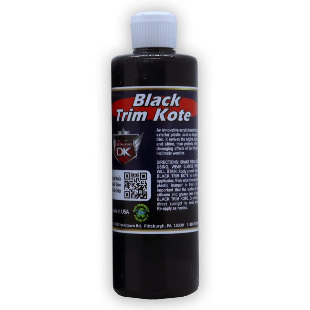 Trim Kote Car Trim Restorer - Black 16 oz