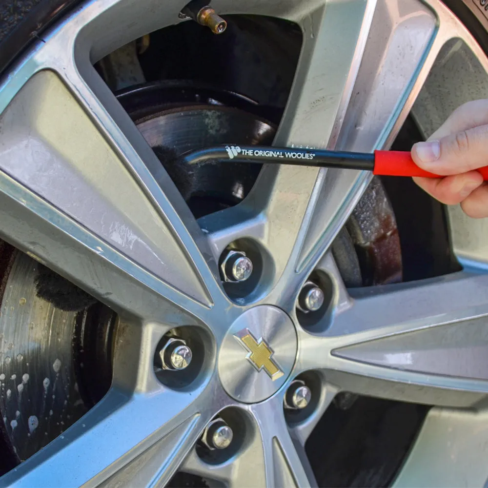 Wheel Woolies 12" Caliper Spoke Brush w/Red Grip
