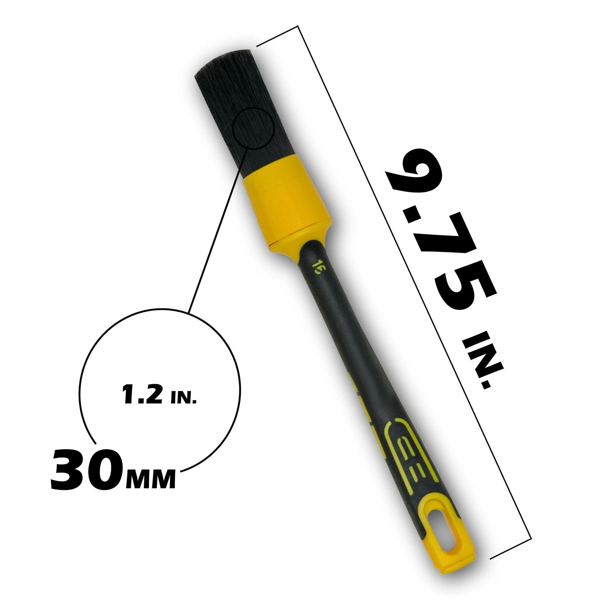 WORK STUFF Detailing Brush - Rubber Black