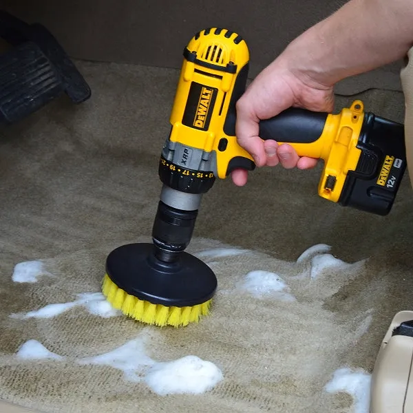 Yellow 5" Drill Brush - Medium Duty